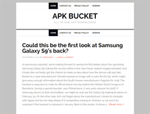 Tablet Screenshot of apkbucket.com